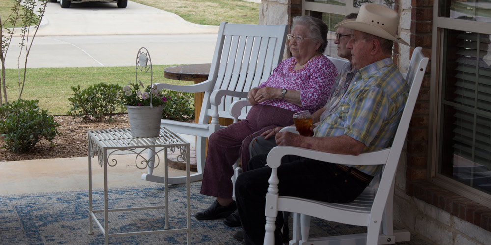 Group On Porch